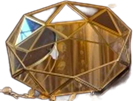 Gold geometric terrarium